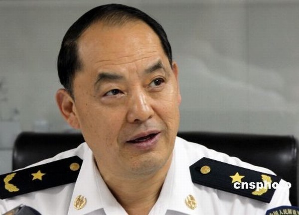 東海艦隊(duì)新任司令員杜景臣少將 圖片:中新社發(fā)(攝影:孫自法)