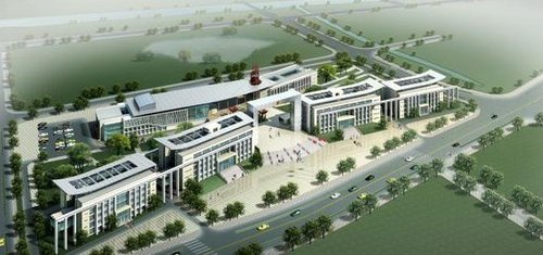 安徽省望江縣縣委、縣政府新辦公樓鳥瞰圖