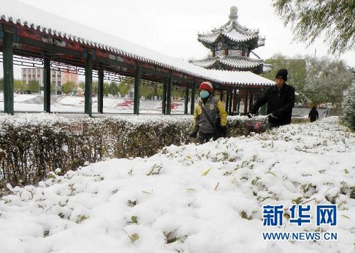 哈爾濱、大慶降下今年入冬以來第一場雪