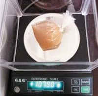 黃花魚(yú)長(zhǎng)個(gè)啤酒肚 黑心商販注水用冰疙瘩壓秤