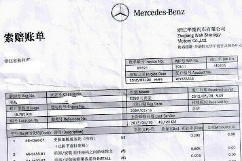 奔馳C級(jí)車甲醛超標(biāo)四倍多 車主戴口罩開(kāi)車