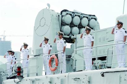 海軍第十一批護航編隊返回青島