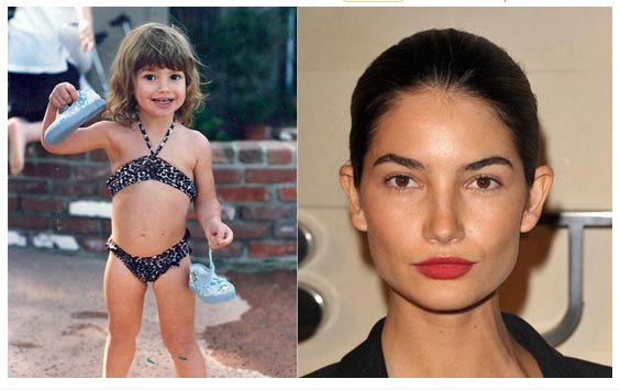 頂級超模可愛童年照