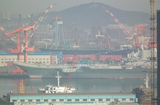 中國航母平臺(tái)交付海軍舷號(hào)16號(hào)艦 將出港入役