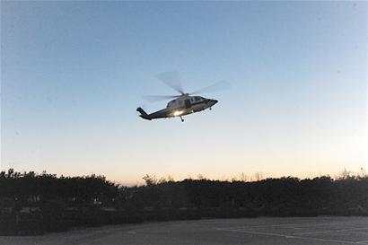 青島上演海陸空接力大營救