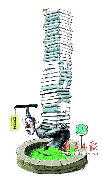 媒體稱碩士成“碩蟻”一族 畢業(yè)即失業(yè)(圖)
