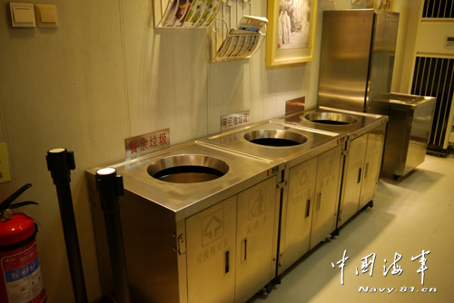 資料圖：遼寧艦中的生活區(qū)域。