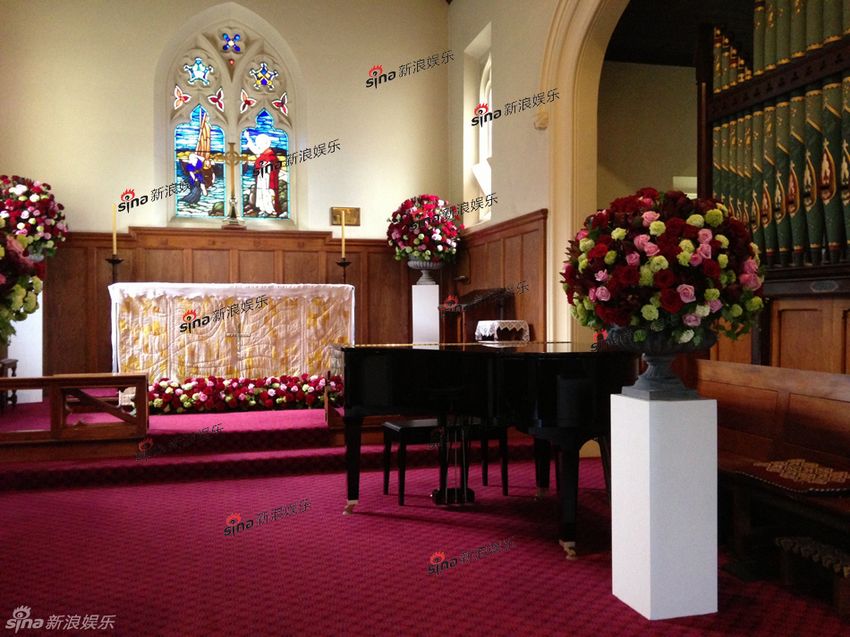 直擊姚晨曹郁新西蘭婚禮教堂