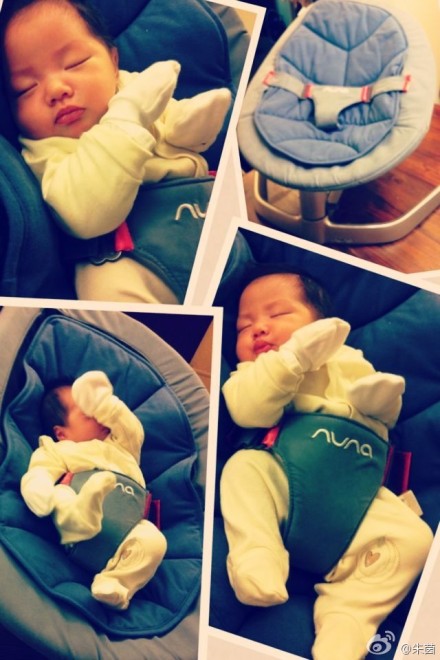 朱茵黃貫中愛女睡覺似演動作片 做夢幫媽媽看點(diǎn)心