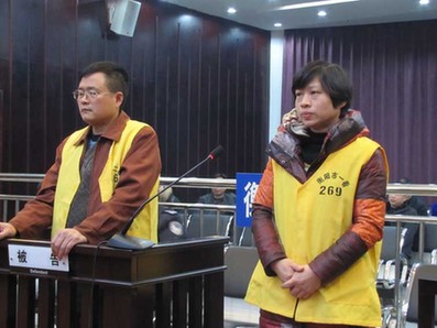 顧湘陵夫婦同堂受審。李建輝 攝