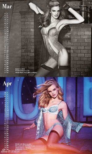 美國日歷寶貝2013年歷曝光 比基尼情趣內(nèi)衣誘惑至極