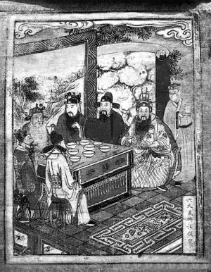 　▲古代有肥水衙門大發(fā)過年紅包，亦有官員請(qǐng)下屬吃一頓了事