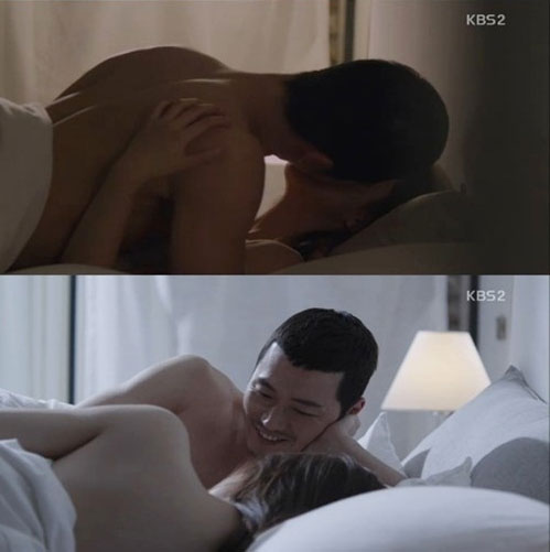 韓劇中頻現(xiàn)激情戲來(lái)挽救收視 樸施厚裸身狂吻三女