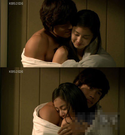 韓劇中頻現(xiàn)激情戲來挽救收視 樸施厚裸身狂吻三女